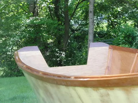 14 ft Rapid Robert: Transom detail