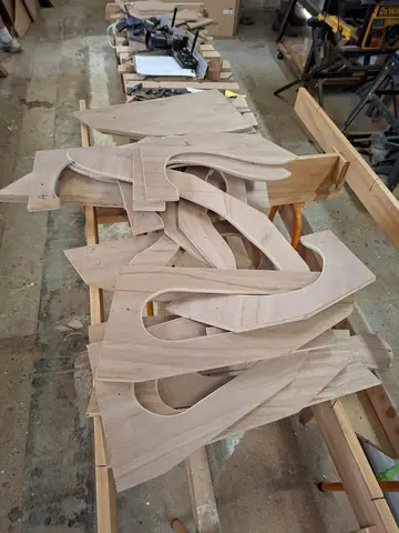 Navigator: Here are some pics of the process of making the navigator components.