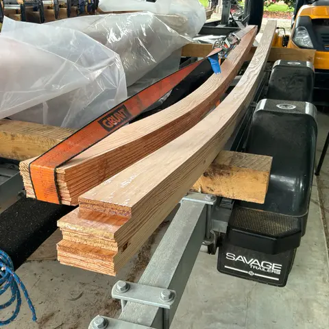 Eland 36: Cabin top beams