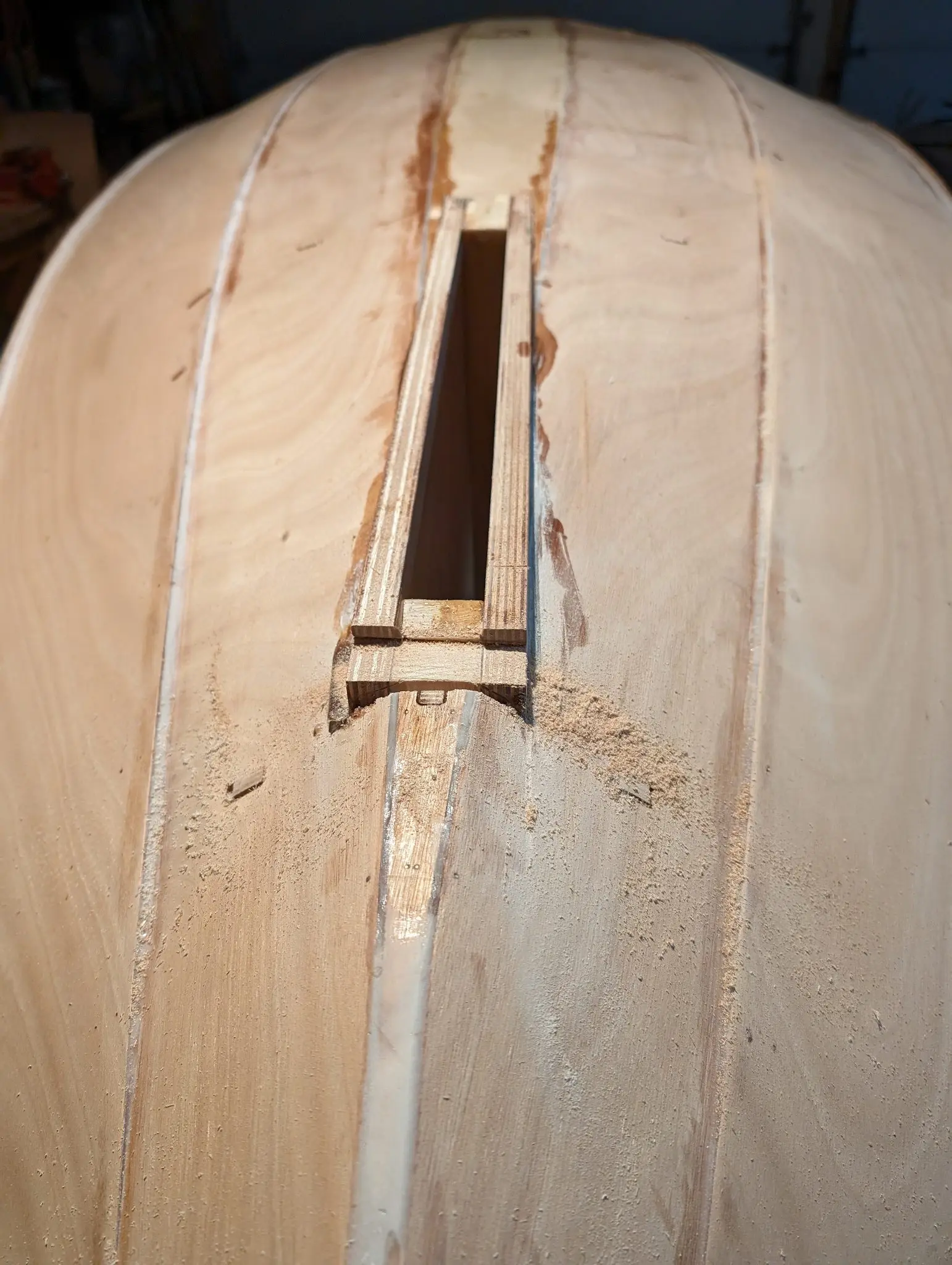 The Guider: Finishing the rudder trunk