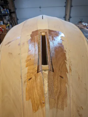 The Guider: Finishing the rudder trunk