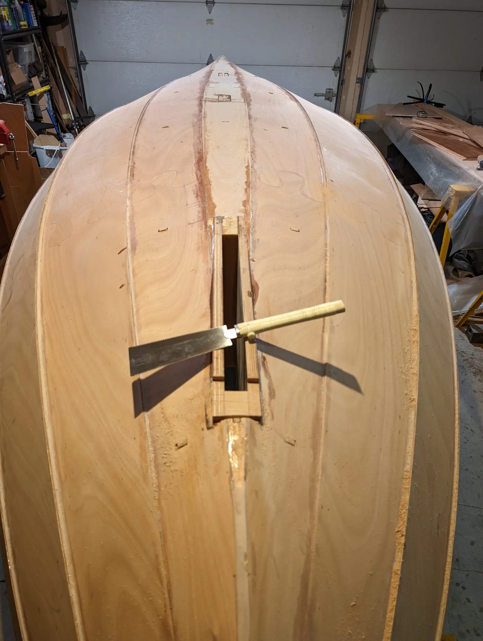 The Guider: Finishing the rudder trunk