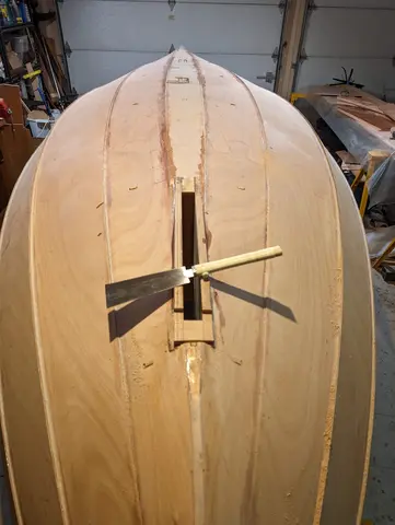 The Guider: Finishing the rudder trunk