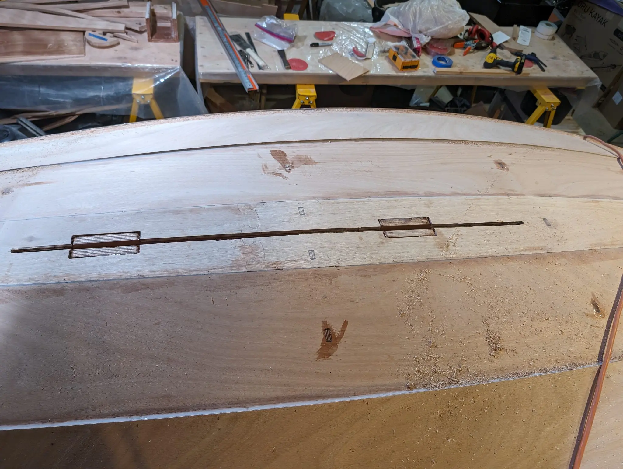 The Guider: Opening the centerboard slot