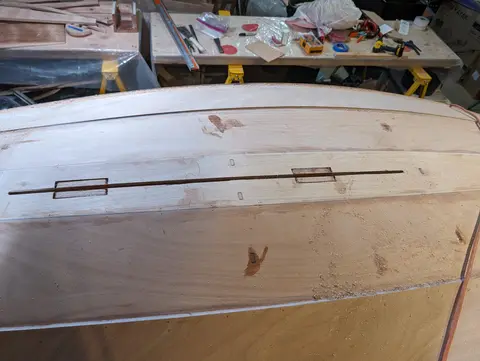 The Guider: Opening the centerboard slot