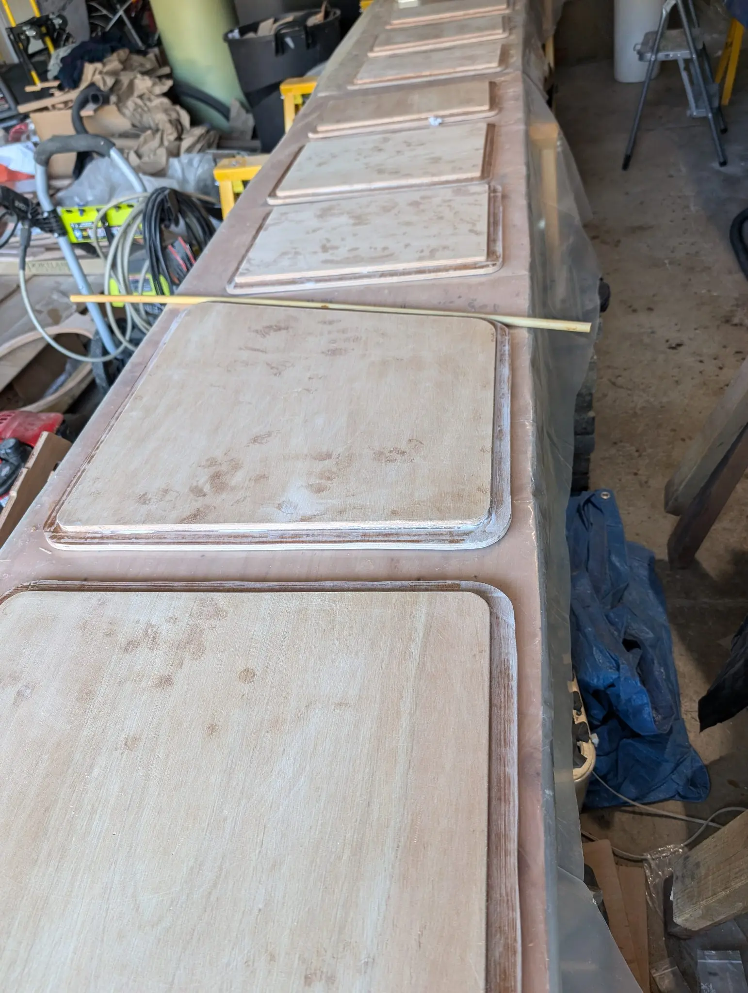 The Guider: Hatch stiffeners and one of the mast partners