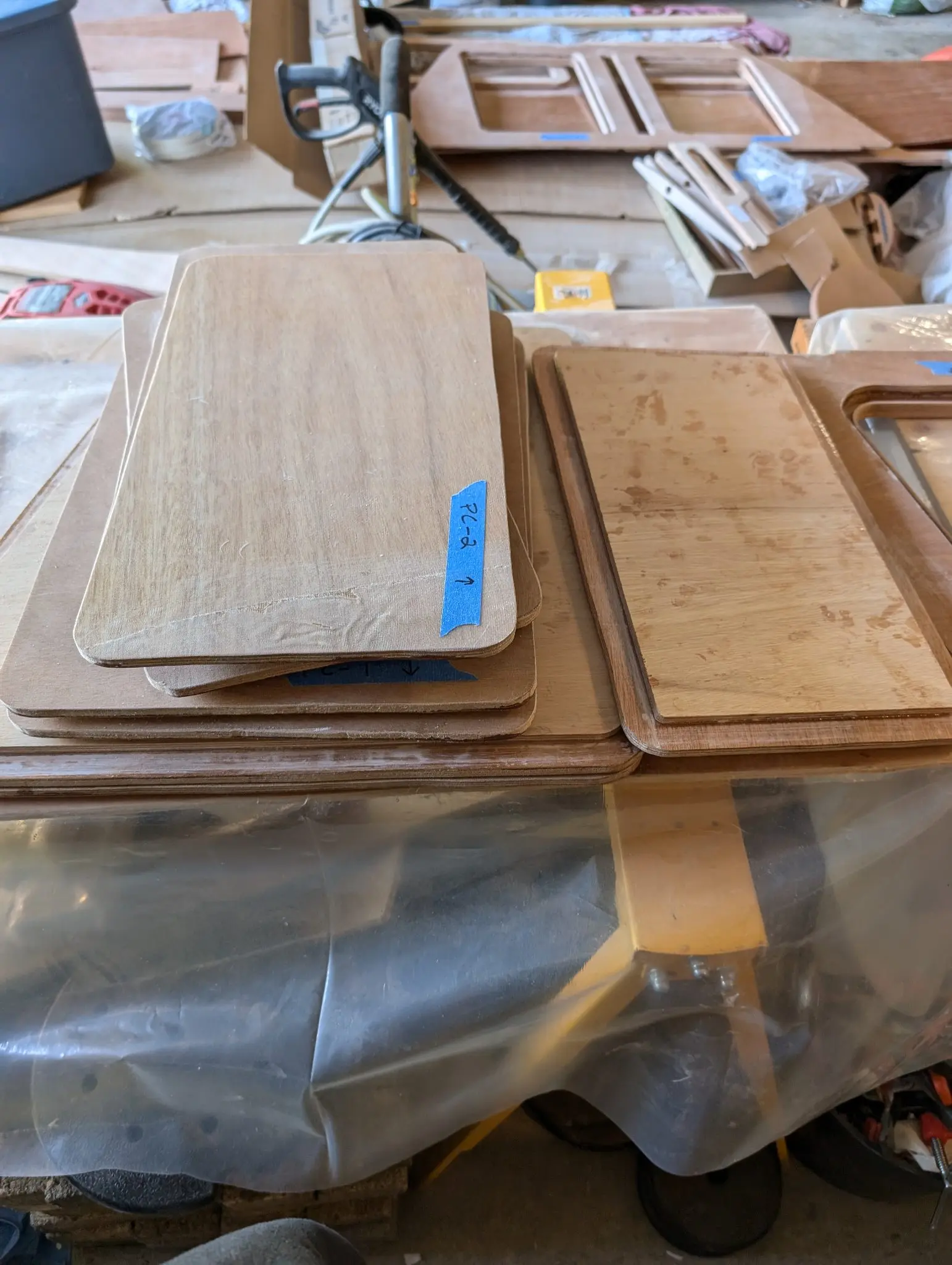 The Guider: Hatch stiffeners and one of the mast partners