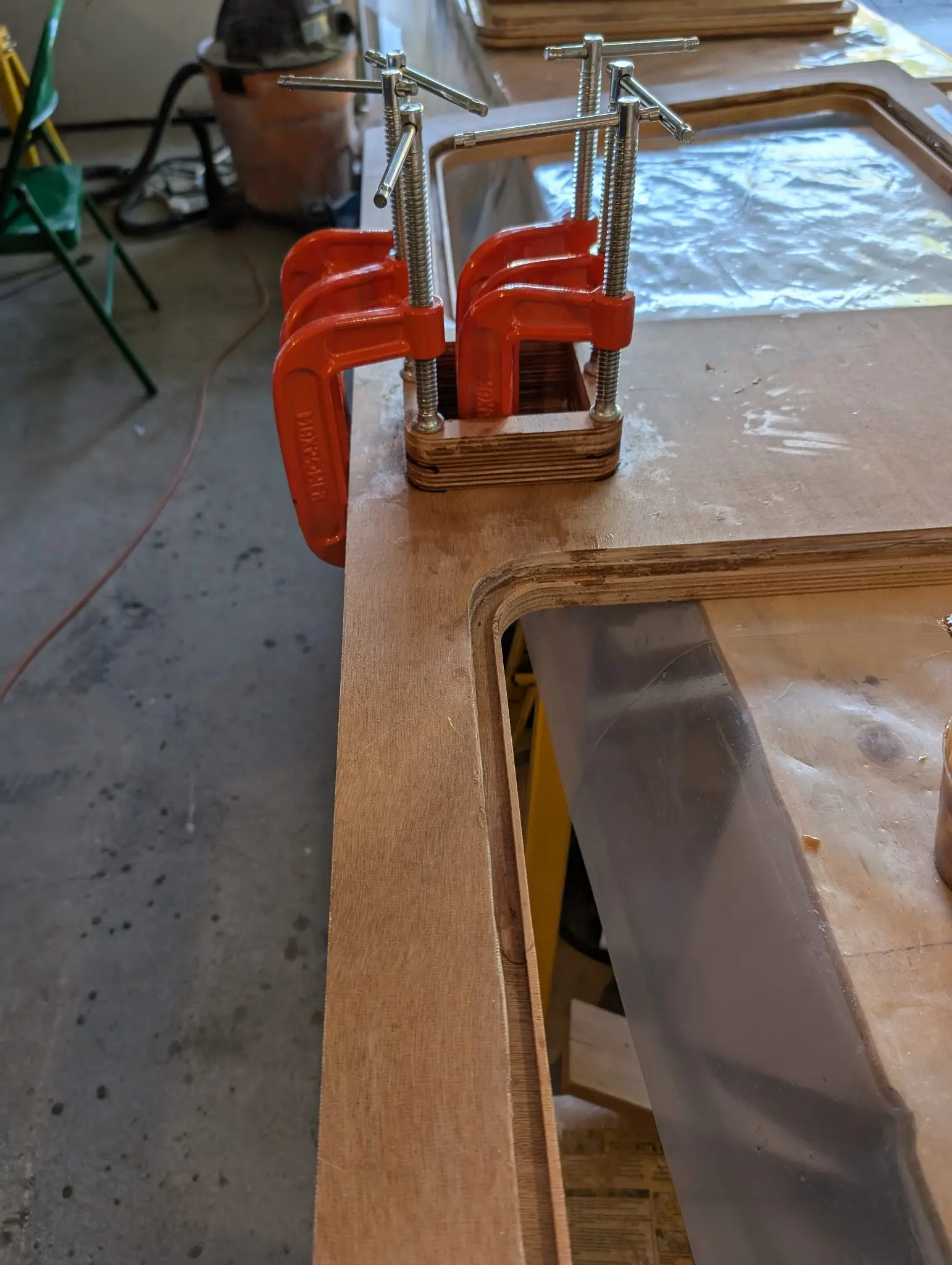 The Guider: Hatch stiffeners and one of the mast partners