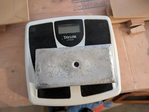 The Guider: Securing 200 lbs of lead ballast