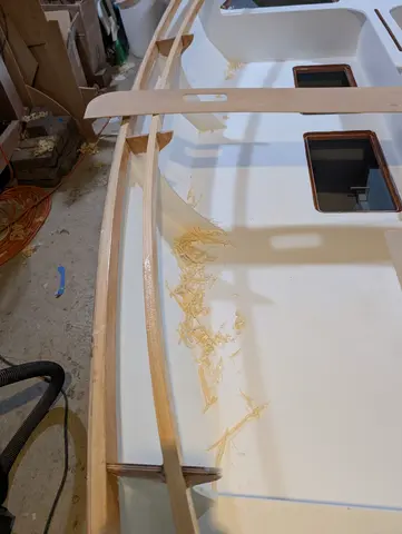 The Guider: Shaping sheer plank and deck carlin