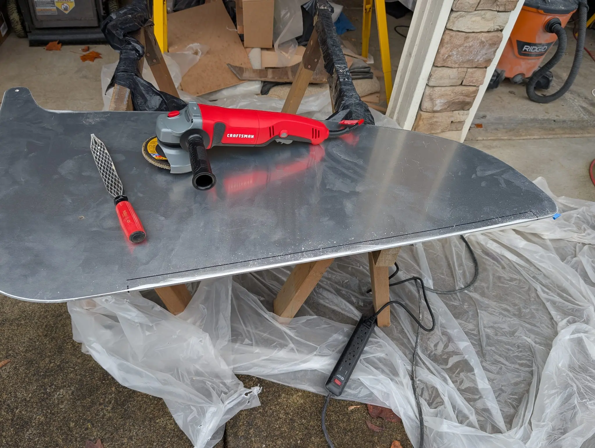 The Guider: Shaping the centerboard blank