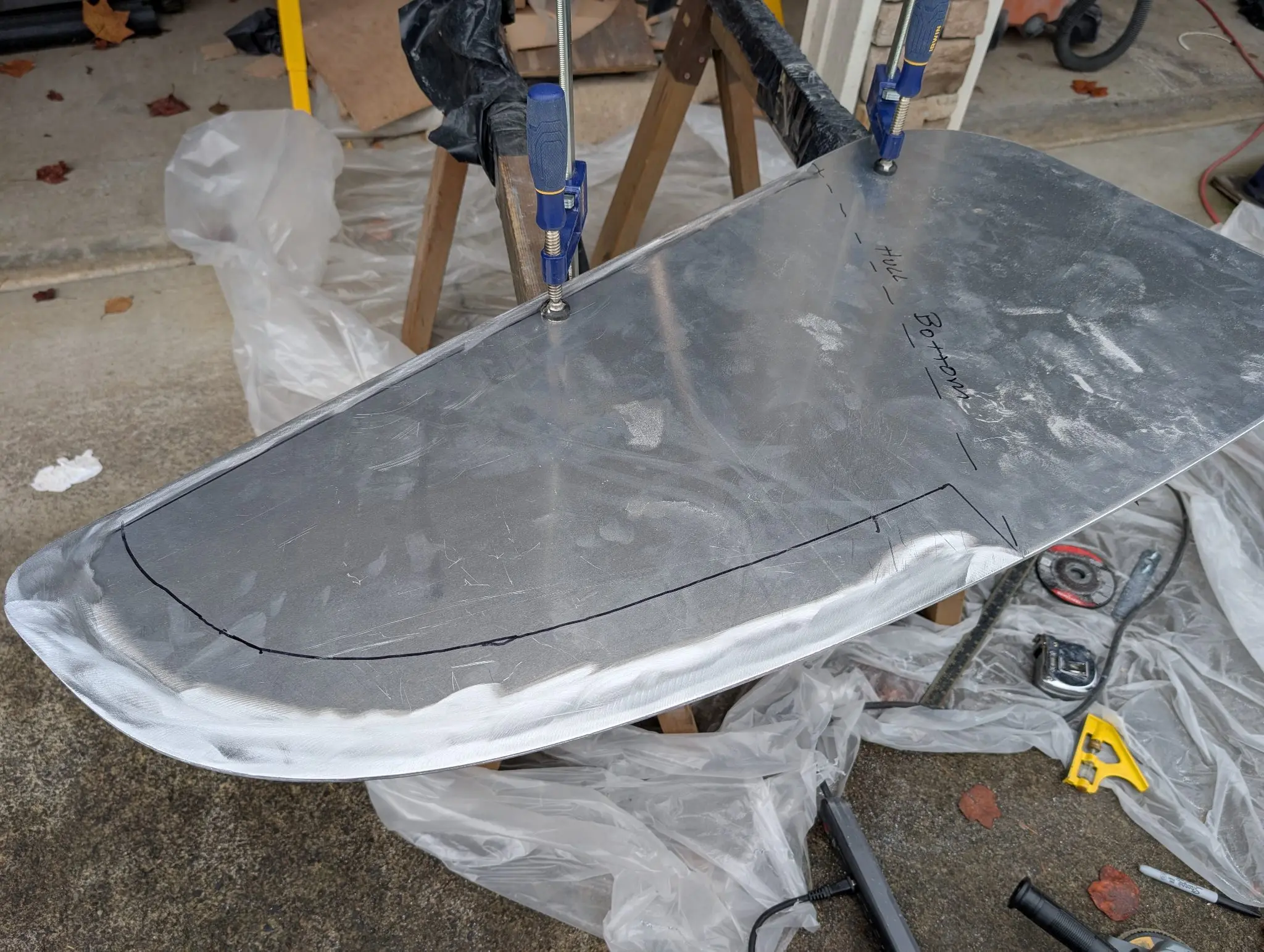 The Guider: Shaping the centerboard blank