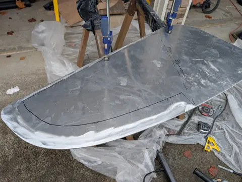 The Guider: Shaping the centerboard blank