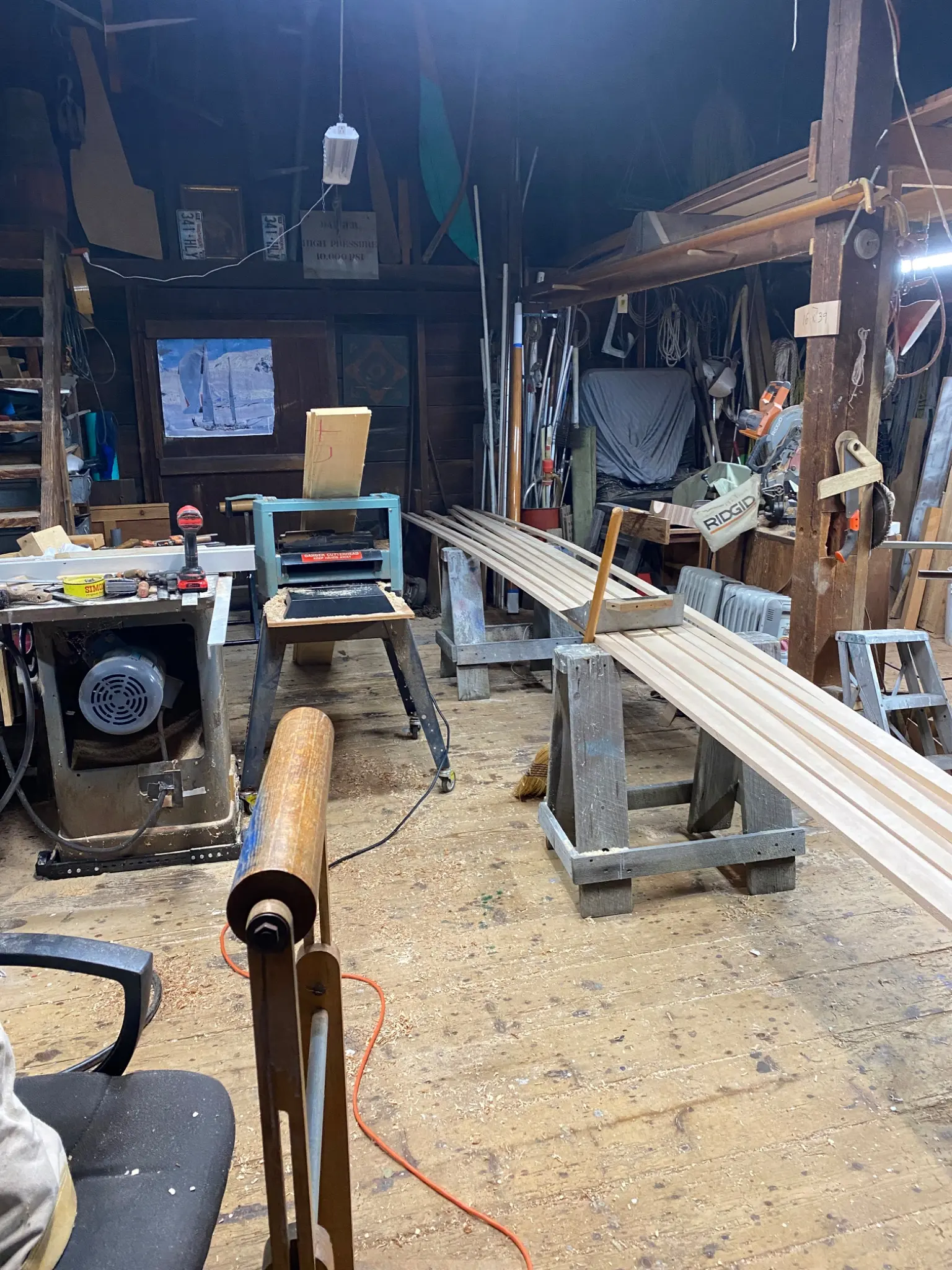 Cape Cutter 19, under construction