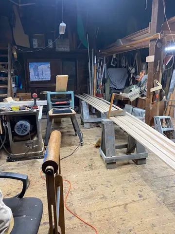 Cape Cutter 19, under construction