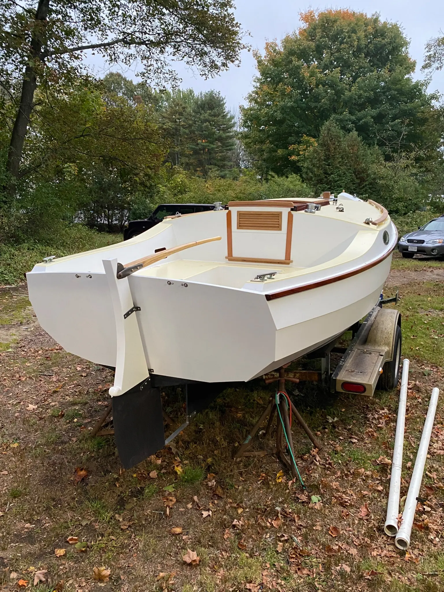 Cape Cutter 19, under construction