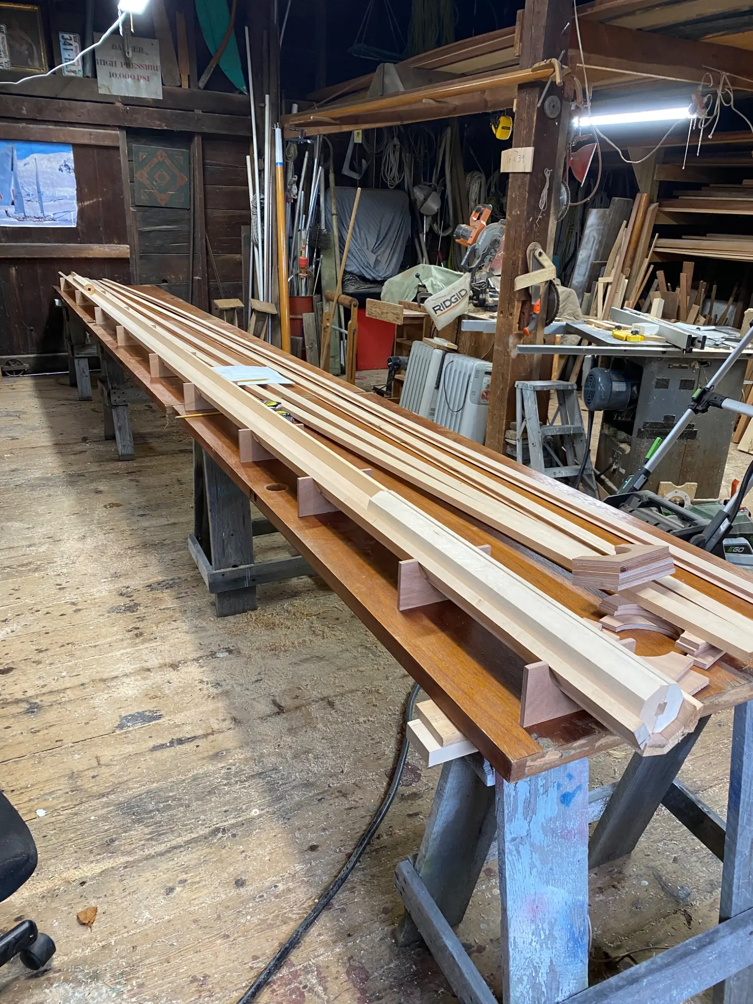 Cape Cutter 19, under construction