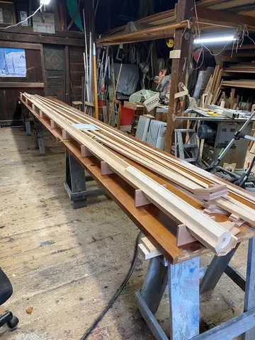 Cape Cutter 19, under construction