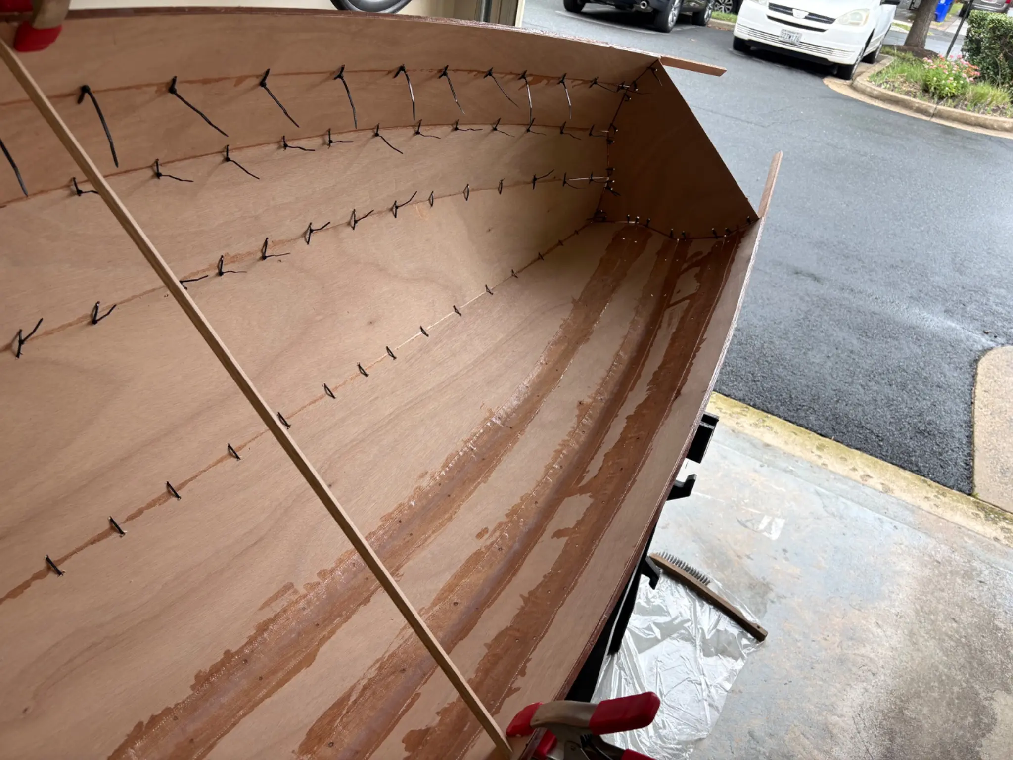 Micro-Wherry: Step 4: first tape