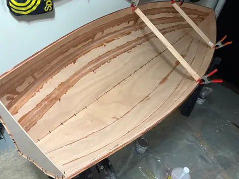 Micro-Wherry: Step 4: first tape