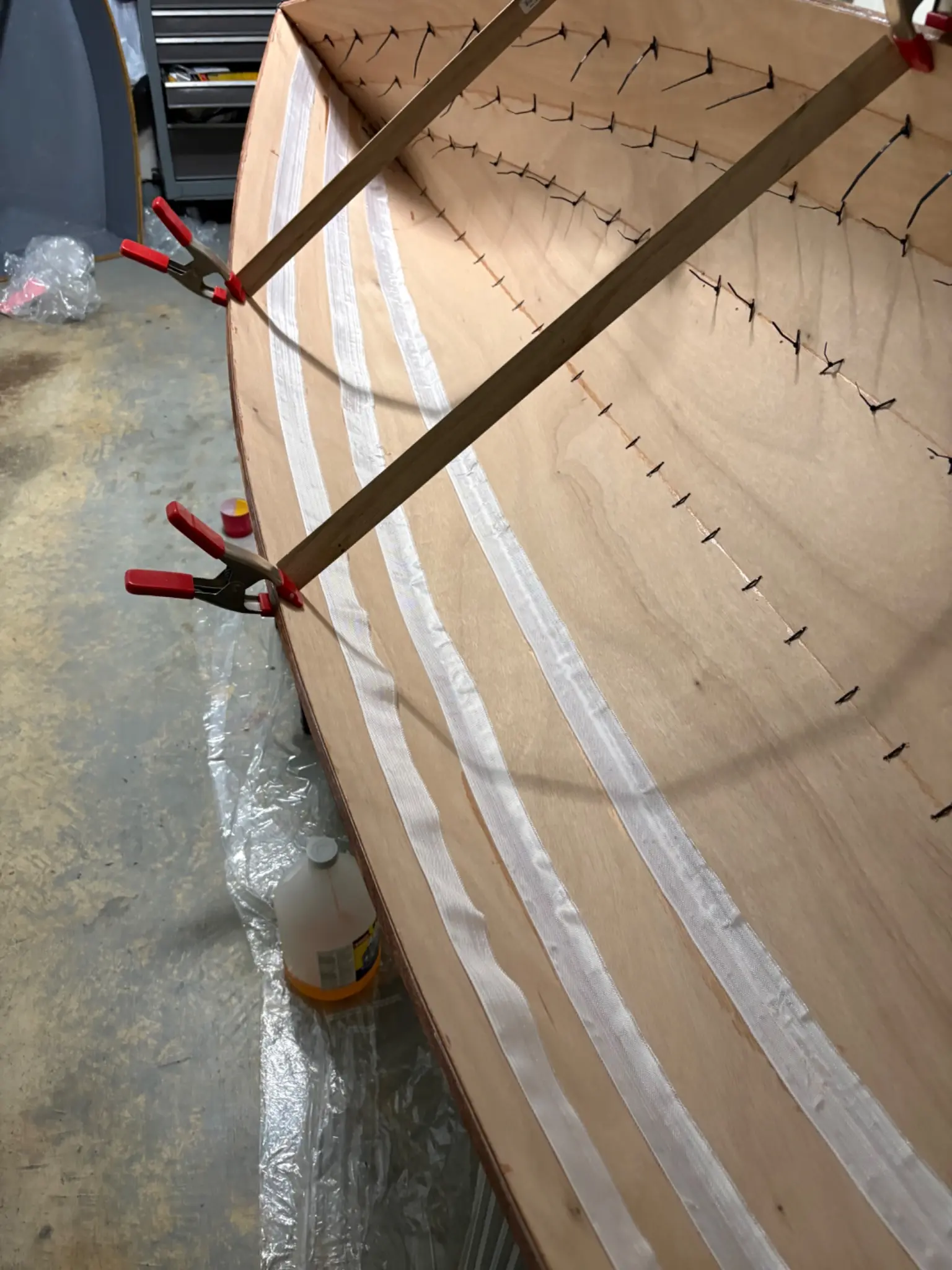 Micro-Wherry: Step 4: first tape