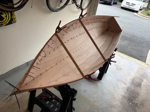 Micro-Wherry: Step 4: first tape