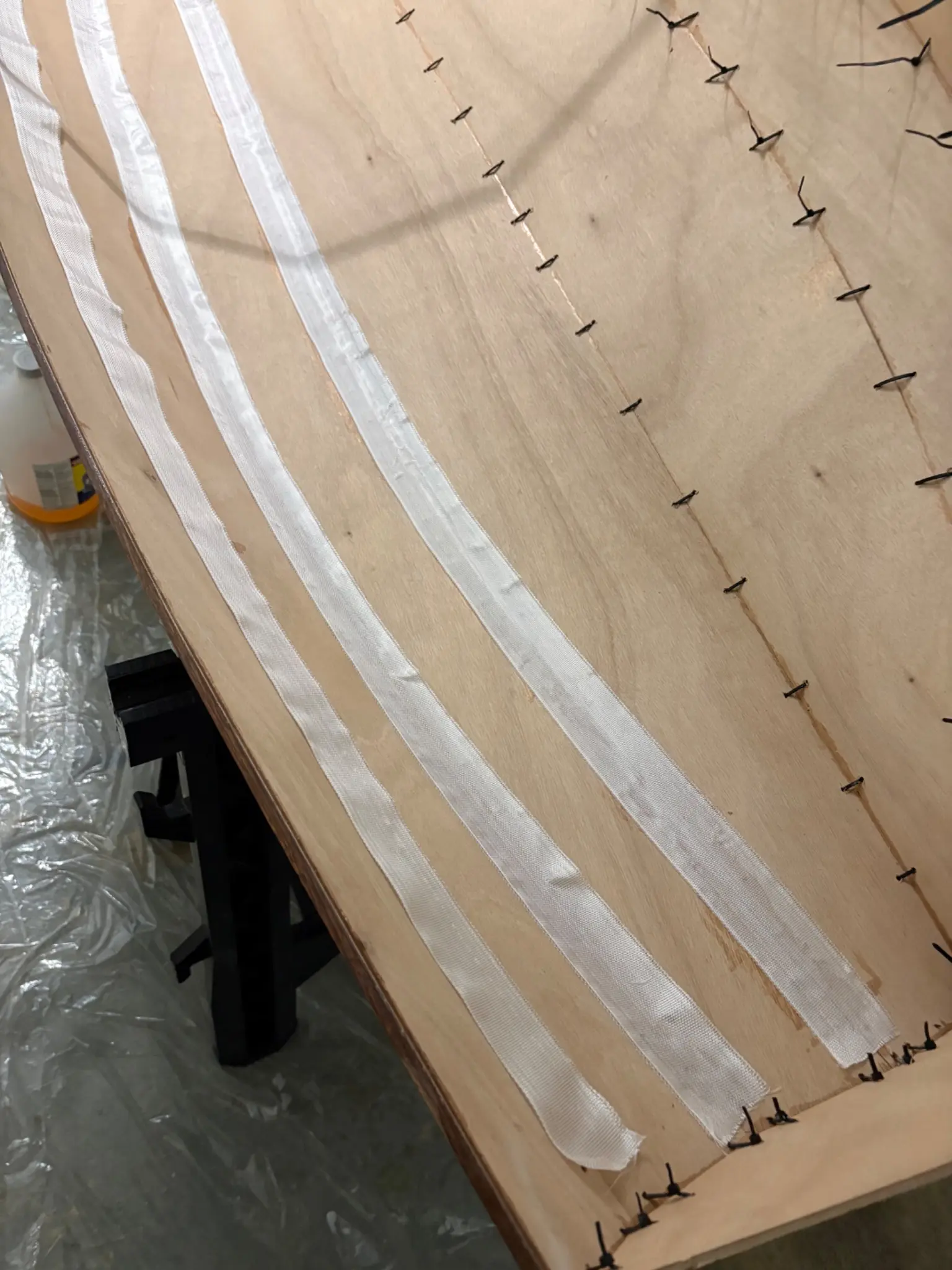 Micro-Wherry: Step 4: first tape