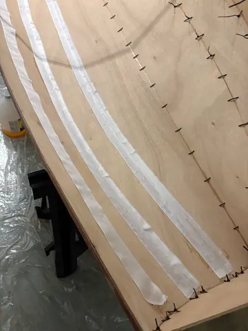 Micro-Wherry: Step 4: first tape