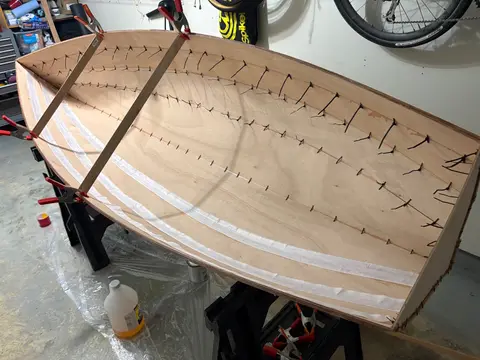 Micro-Wherry: Step 4: first tape