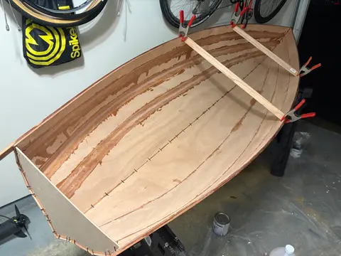 Micro-Wherry: Step 4: first tape
