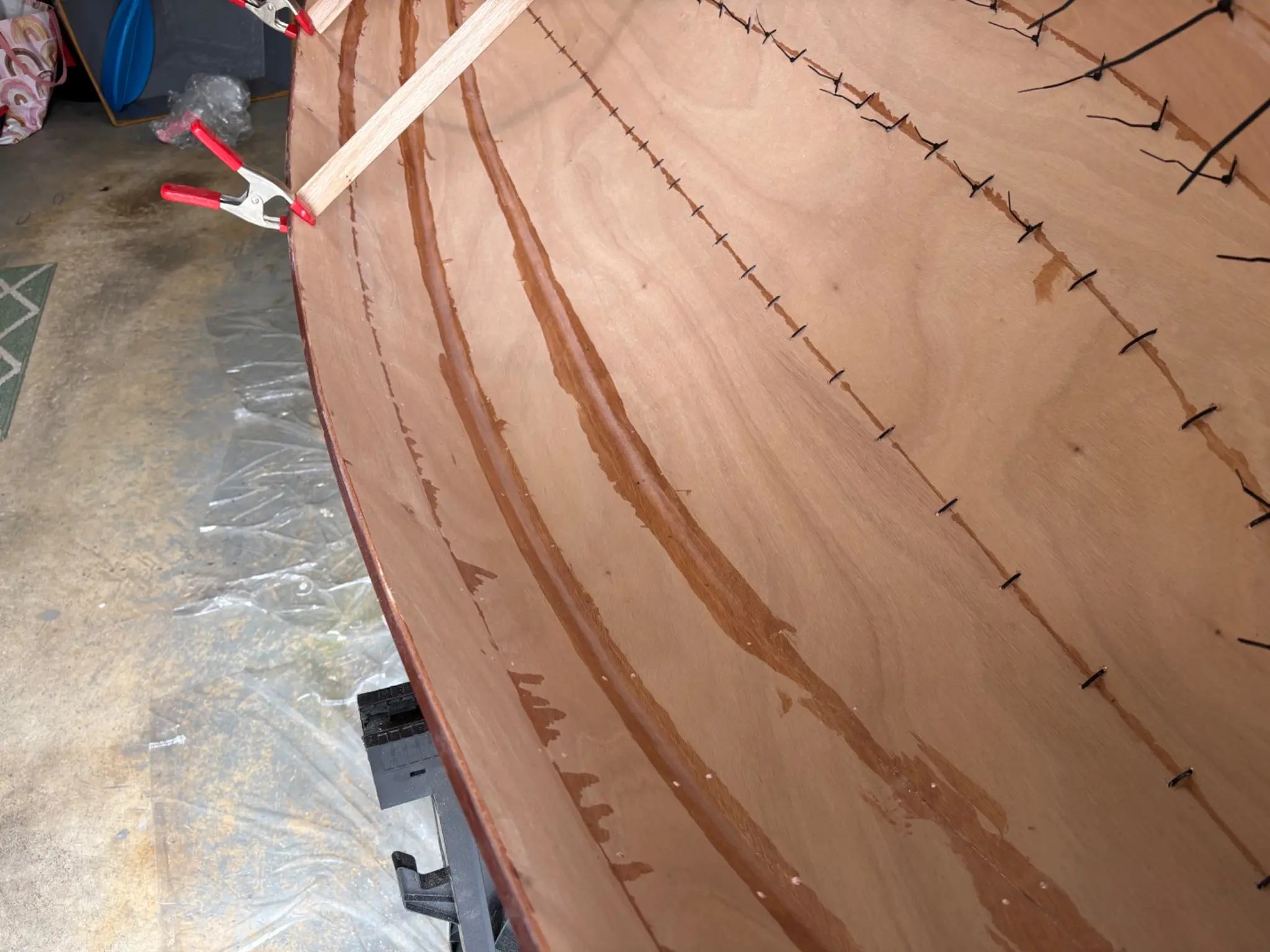 Micro-Wherry: Step 4: first tape