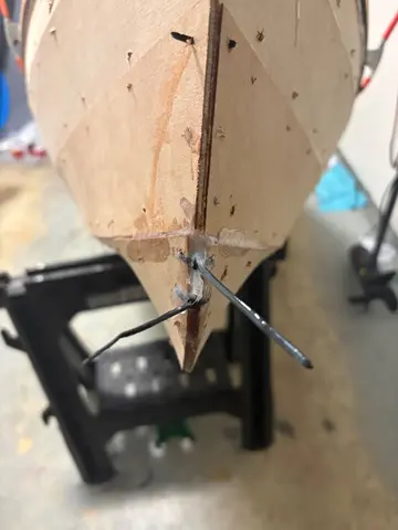 Micro-Wherry: Step 6: keel line and transom tape