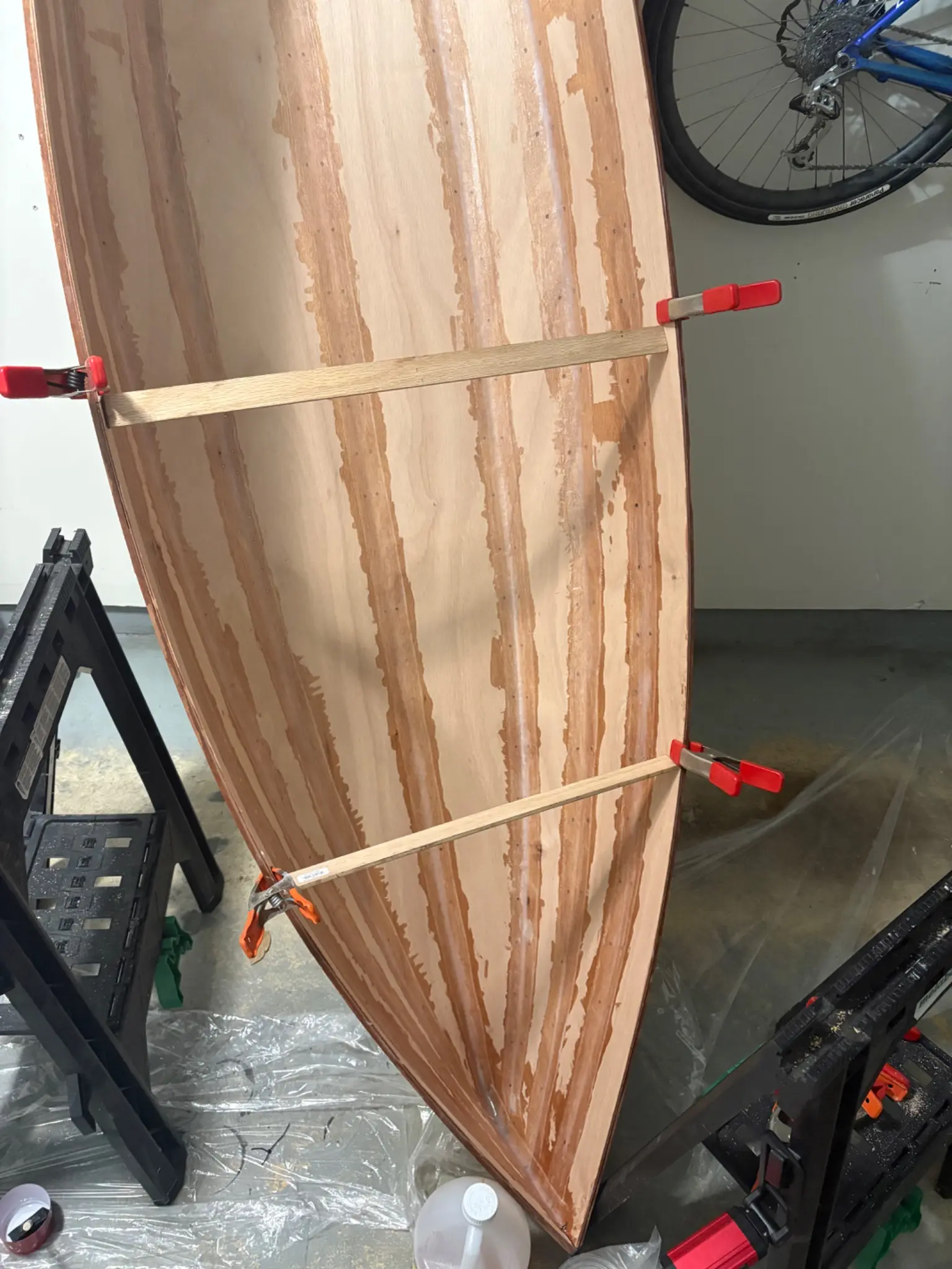 Micro-Wherry: Step 6: keel line and transom tape