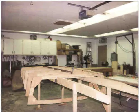 Hot Rod: Full-size mockup: Installing mockup frames 0 thru 4 on motor stringers