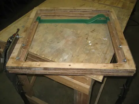 Hot Rod: Seats: The second layer was built up from 4 laminations of 1/4" marine grade plywood