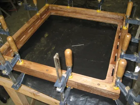 Hot Rod: Seats: The second layer was built up from 4 laminations of 1/4" marine grade plywood
