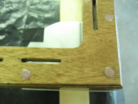 Hot Rod: Seats: 1/4" diameter holes were drilled through the 7 layers of plywood to retain the aluminum se