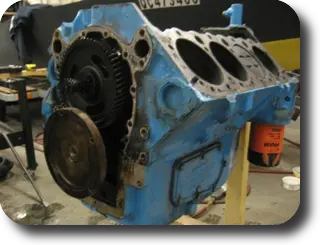 Hot Rod: Chris-Craft 283 rebuild: Industrial duty paint stripper was used to strip several coats of paint from the transmiss