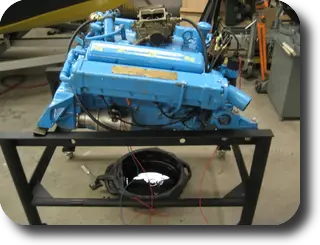 Hot Rod: Chris-Craft 283 rebuild: Industrial duty paint stripper was used to strip several coats of paint from the transmiss