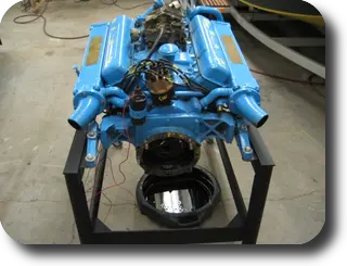 Hot Rod: Chris-Craft 283 rebuild: Industrial duty paint stripper was used to strip several coats of paint from the transmiss