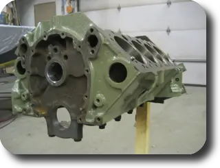 Hot Rod: Chris-Craft 283 rebuild: Block primed with DuPont 2580CR urethane primer