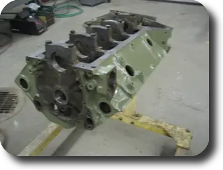 Hot Rod: Chris-Craft 283 rebuild: Block primed with DuPont 2580CR urethane primer
