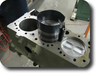 Hot Rod: Chris-Craft 283 rebuild: Installing the piston with a piston ring compressor