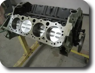 Hot Rod: Chris-Craft 283 rebuild: Installing the piston with a piston ring compressor
