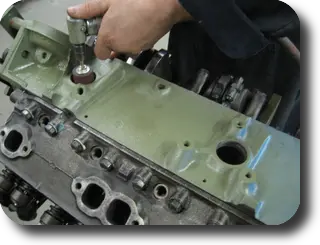 Hot Rod: Chris-Craft 283 rebuild: Frost plug holes were scuffed to bare metal
