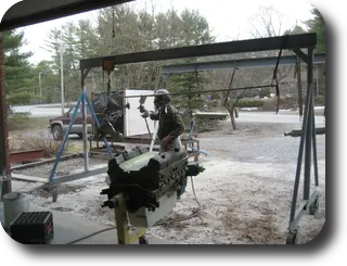Hot Rod: Chris-Craft 283 rebuild: Water pump bead blasted