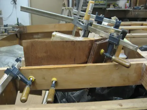 Hot Rod: Carlings and trim: We encapsulated the inside dash surface with one layer of two ounce mat followed up with o