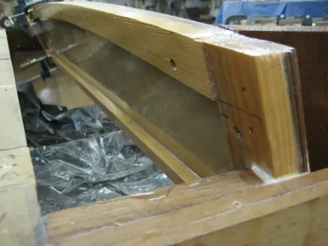 Hot Rod: Carlings and trim: We encapsulated the inside dash surface with one layer of two ounce mat followed up with o