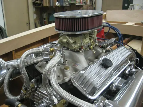 Hot Rod: 283 engine: The original Carter 3660 carburetor was upgraded to a Holley 600 CFM marine four barrel ca