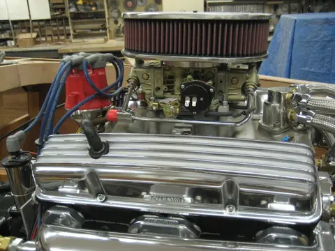 Hot Rod: 283 engine: The original Carter 3660 carburetor was upgraded to a Holley 600 CFM marine four barrel ca